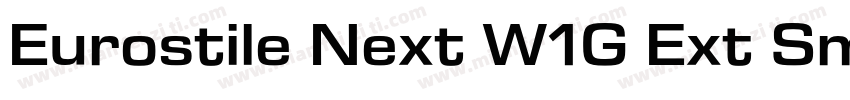 Eurostile Next W1G Ext SmBd It字体转换